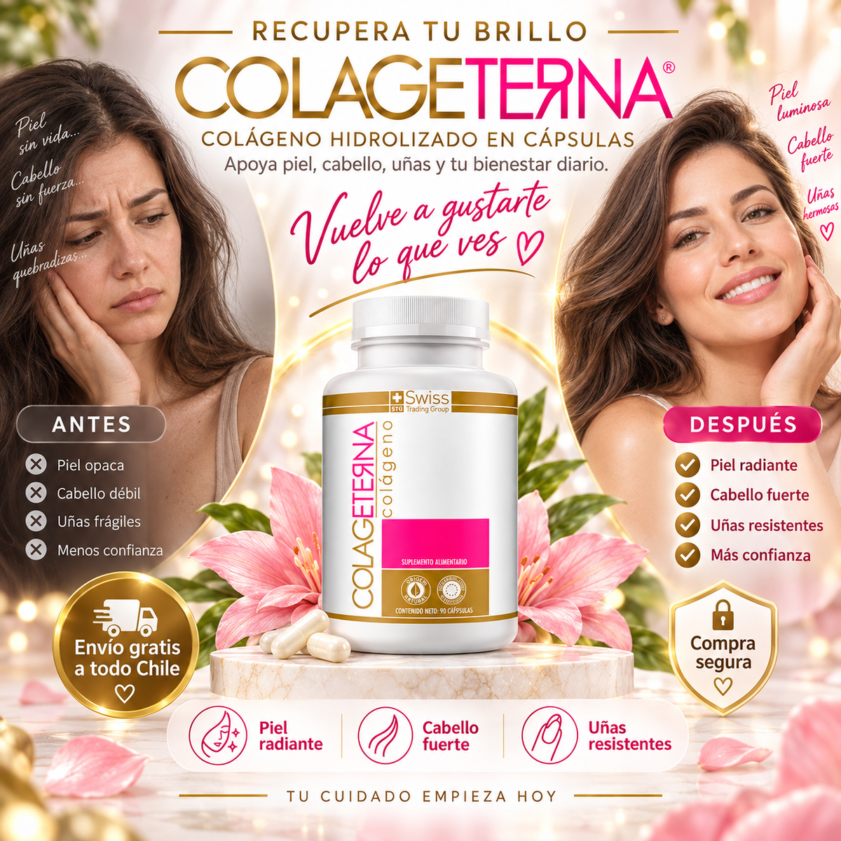 🔥 COLAGETERNA — EL TIEMPO SE NOTA. TU CUIDADO TAMBIÉN | 30% OFF 🎁