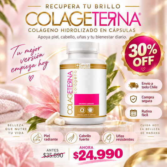🔥 COLAGETERNA — EL TIEMPO SE NOTA. TU CUIDADO TAMBIÉN | 30% OFF 🎁